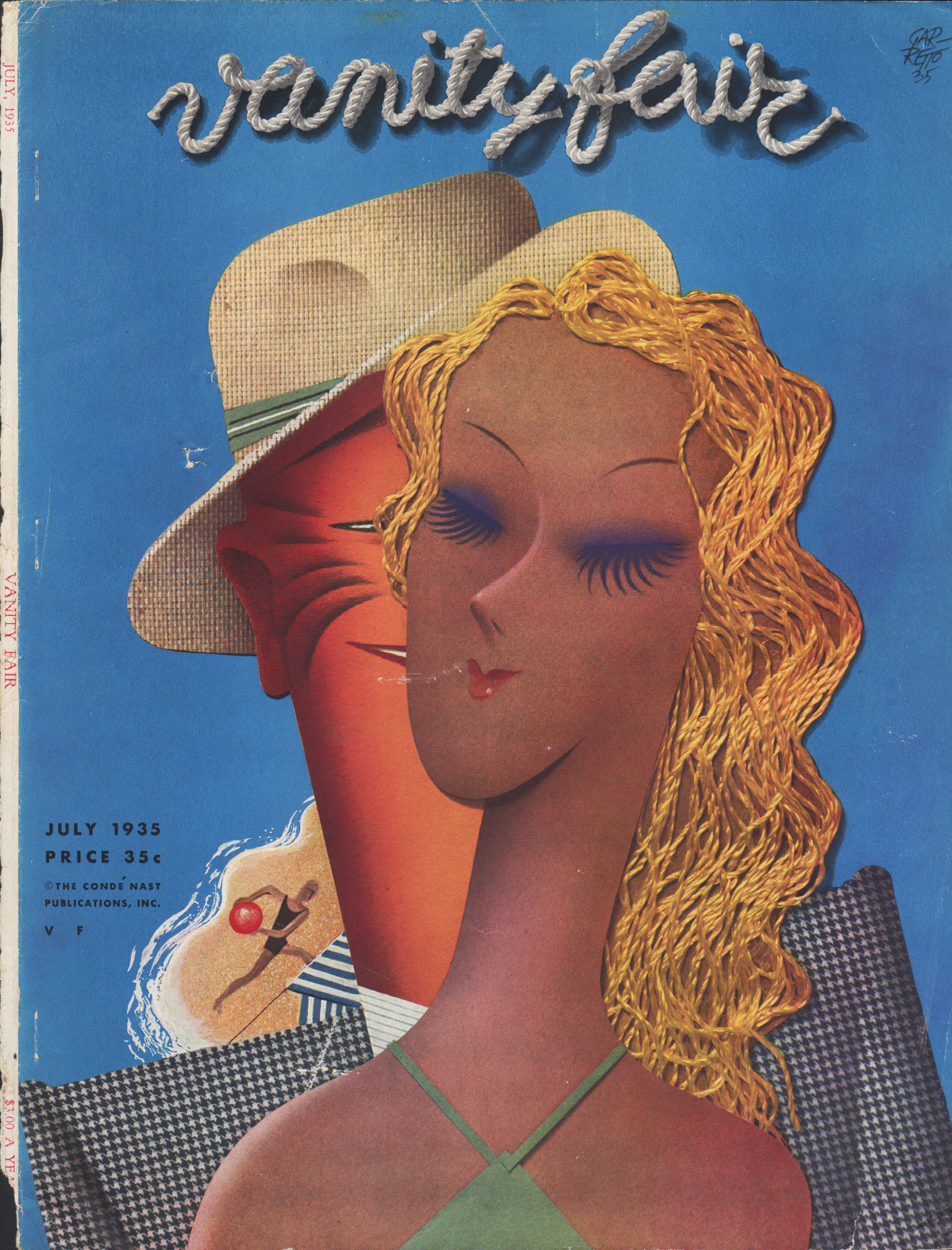 Vanity Fair Magazine, July, 1935 - Cover Only