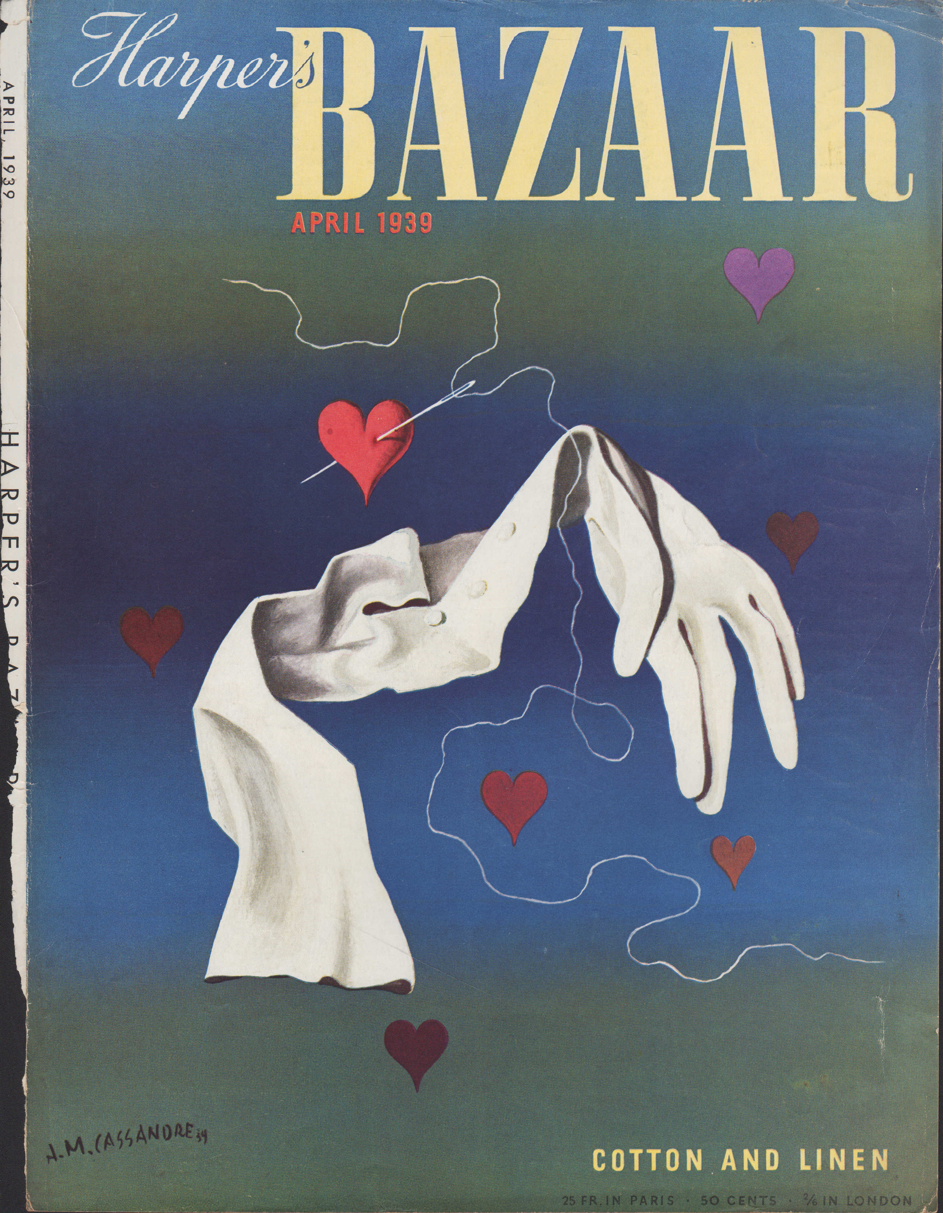 Harper's Bazar (Harper's Bazaar) - April, 1939 - Cover Only