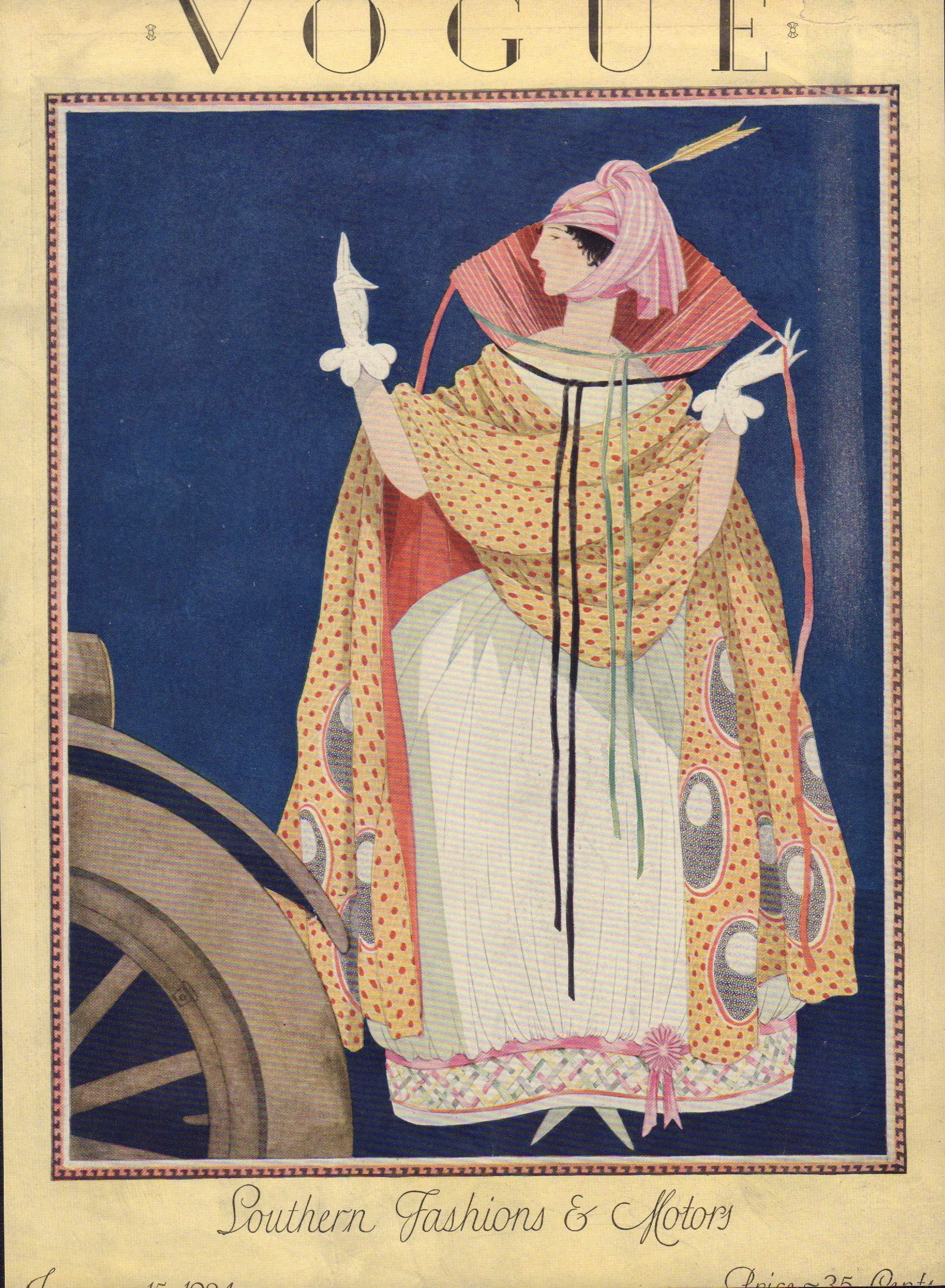 A Magazine Cover For Vanity Fair Of A Girl by George Wolfe Plank